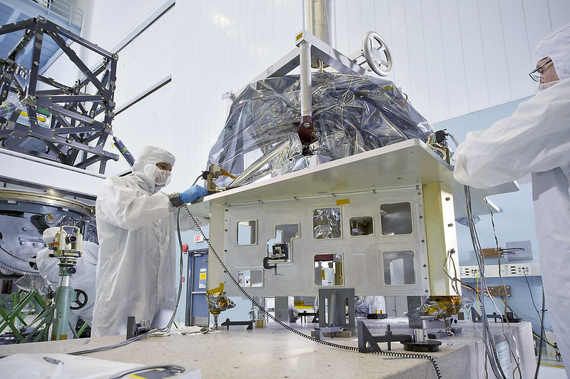 MIRI being tested by scientists in the lab at NASA.