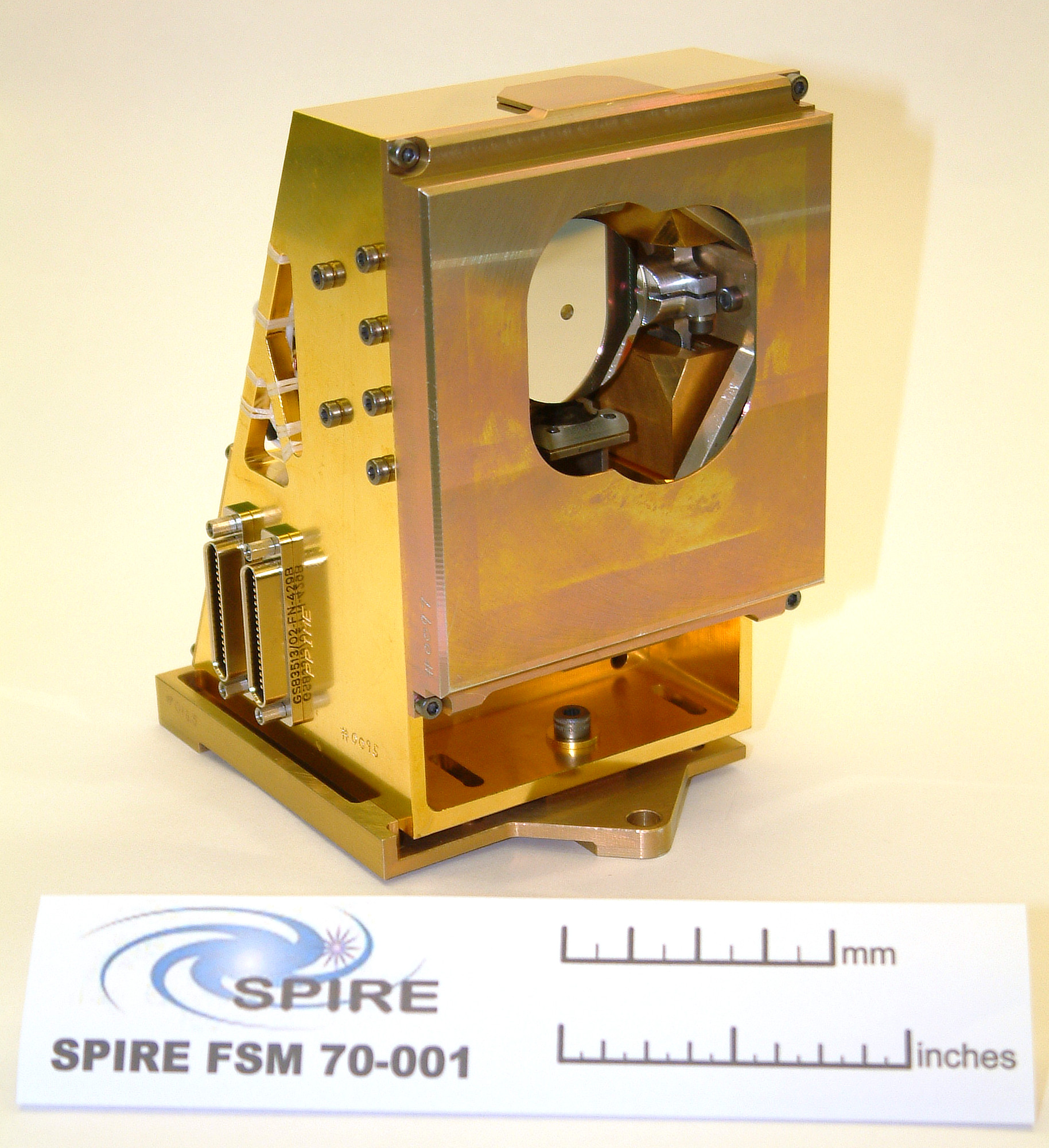 An image of the SPIRE Beam Steering Mirror.