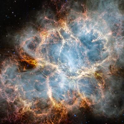 The Crab Nebula in the Taurus constellation. 