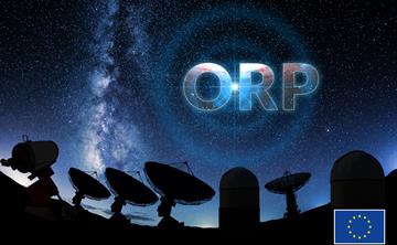 The ORP logo which features a series of telescopes in silhouette against the night sky.